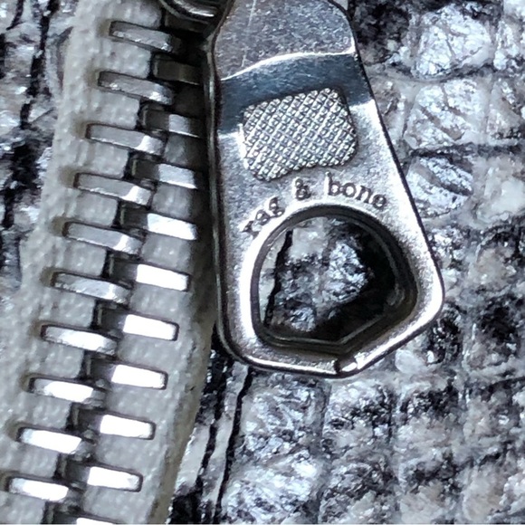 Rag & Bone Beha Boot Snake Print Black White Size 6.5 - Picture 9 of 15